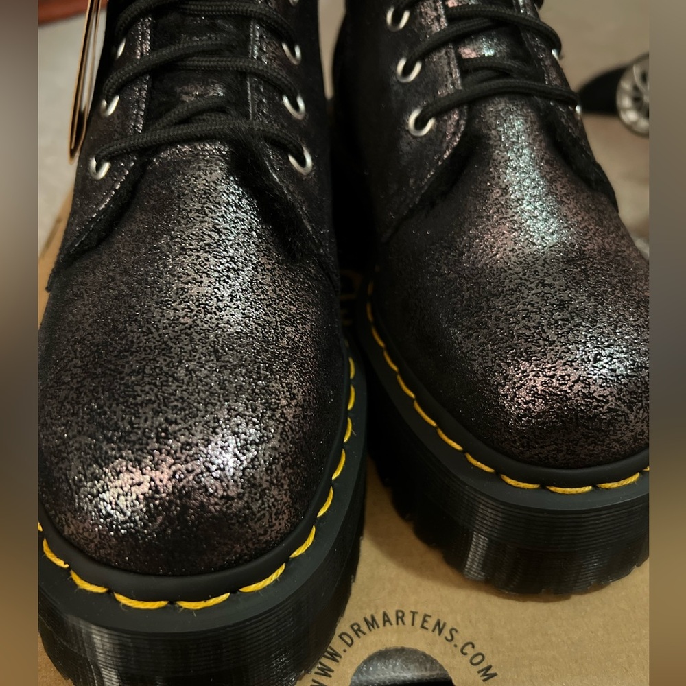 Doc Marten Jadon (FL) Distressed Metallic Platform Boot
